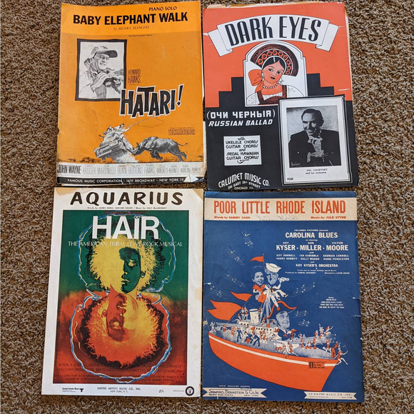 Lot 13 Music Sheets W/Movie Music Hatari John Wayne; Dolly Sisters Betty Grable - Picture 10 of 10